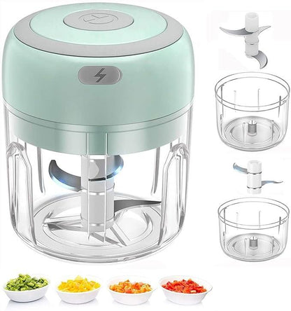 Mini Electric Food Chopper – Cordless Vegetable, Garlic & Meat Chopper