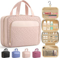 ✈️ Large Waterproof Travel Cosmetic Bag – Hanging Hook & Smart Makeup Organizer