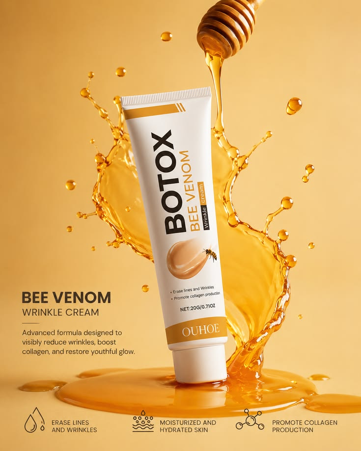 ✨ OUHOE Bee Venom Wrinkle Cream – Anti-Aging Face Moisturizer & Firming Cream