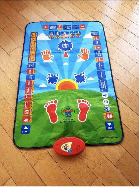 Islamic Educational Prayer Mat for Kids - Interactive Salah Mat