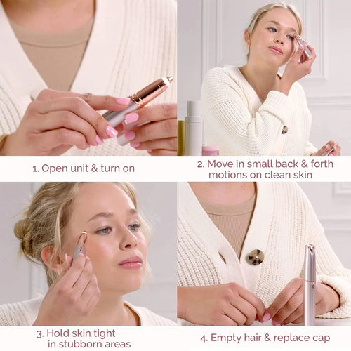 Flawless Eyebrow Hair Remover – Portable Electric Facial Hair Trimmer