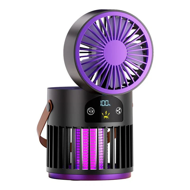 Portable Mosquito Killer Fan – USB Rechargeable Mosquito Trap & Insect Zapper