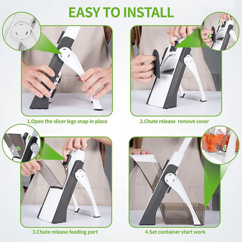 Vegetable Chopper Manual - Kitchen Cutter for Vegetables
