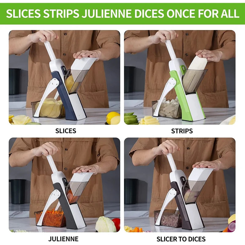 Vegetable Chopper Manual - Kitchen Cutter for Vegetables