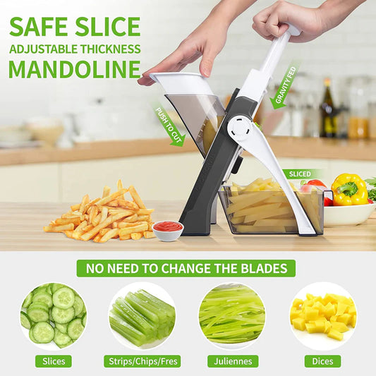 Vegetable Chopper Manual - Kitchen Cutter for Vegetables
