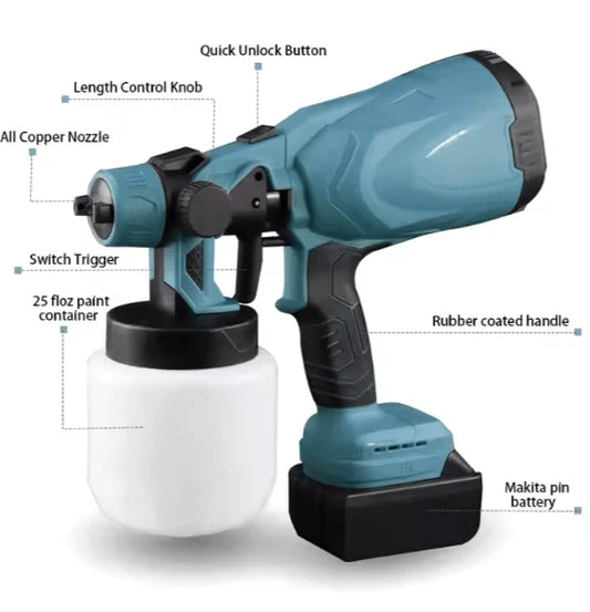 Portable Paint Sprayer for Home - Electric Wall Paint Machine 🔫