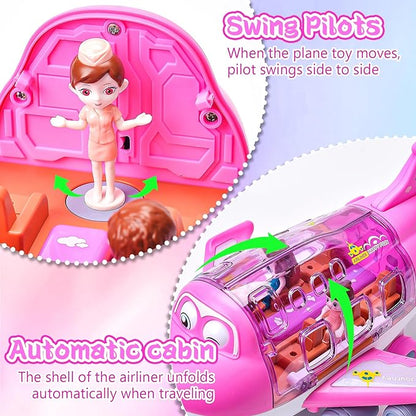 Rotating Electric Airplane Toy for Kids - Bump and Go Plane 🛩️