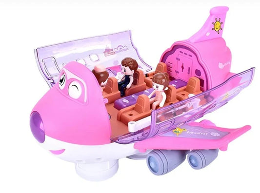 Rotating Electric Airplane Toy for Kids - Bump and Go Plane 🛩️