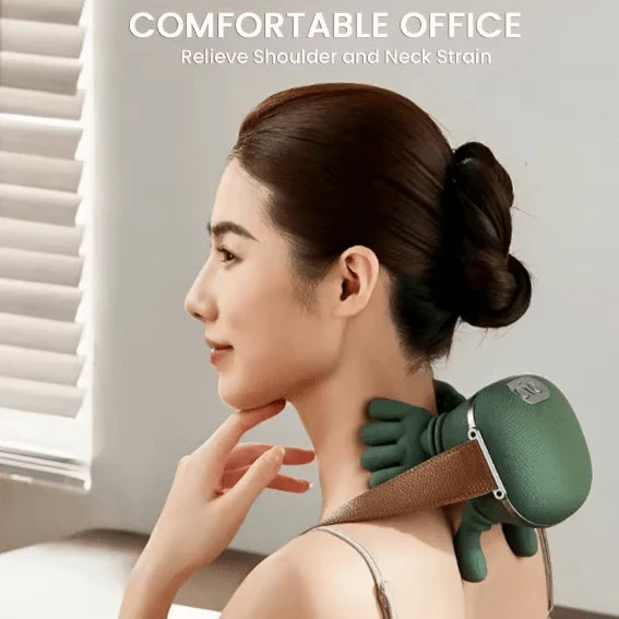💆 Electric Shoulder & Neck Massager with Heat – Deep Tissue Shiatsu Massage Pillow