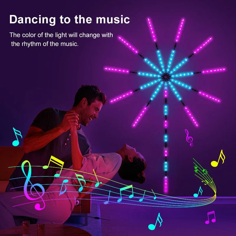 Firework LED Strip Lights - Smart LED Lights for Home Decor 🎆
