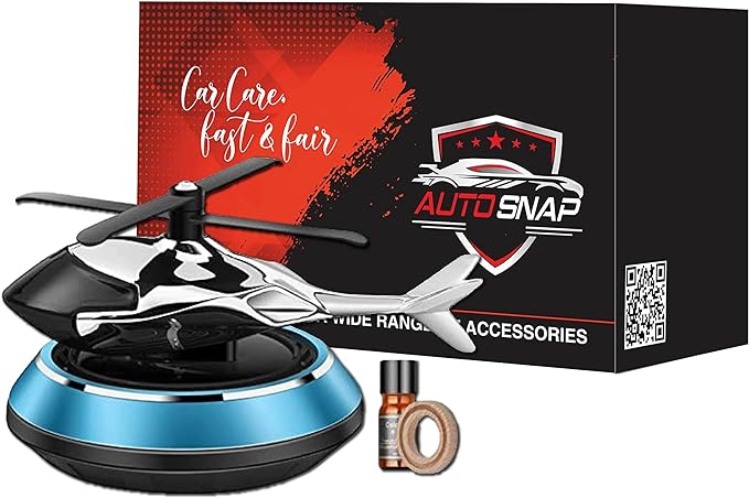 ☀️ Solar Car Air Freshener – Rotating Aromatherapy Fragrance Diffuser